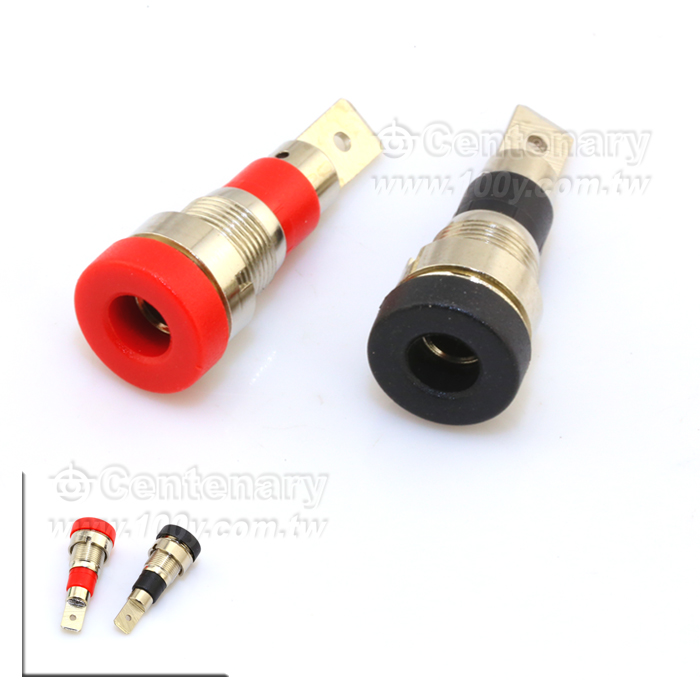 4mm 紅色博士端子-鍍鎳 - 112907 產品圖片