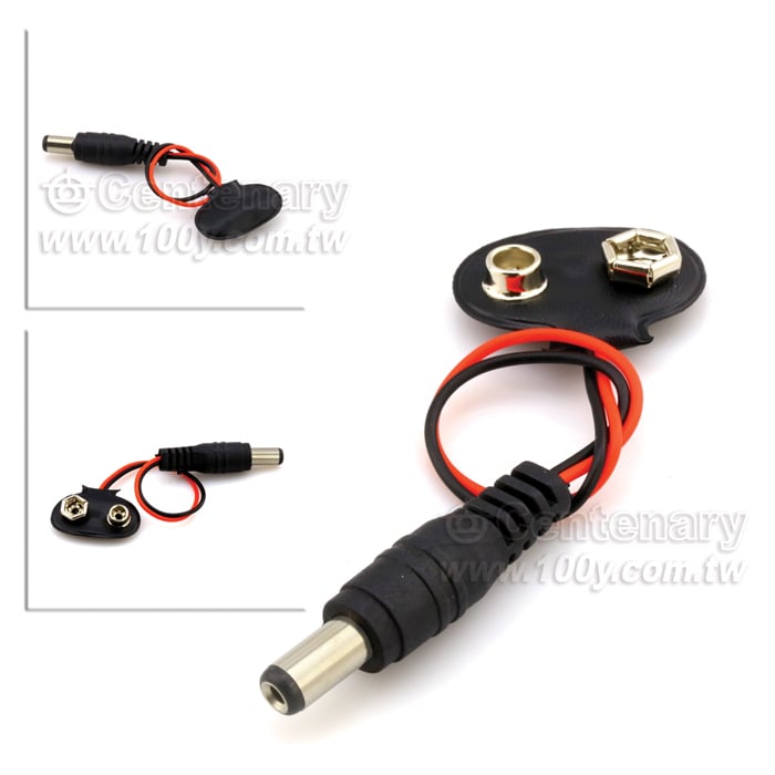 帶DC頭 T型9V電池扣 - 112617 產品圖片