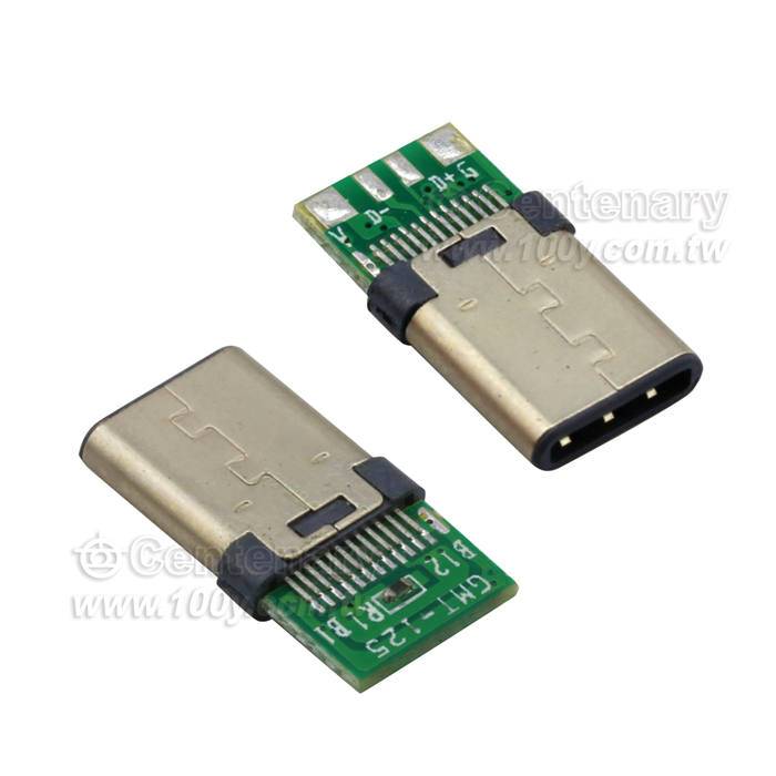 USB3.1 Type C 公頭 帶PCB板 - 112965 產品圖片