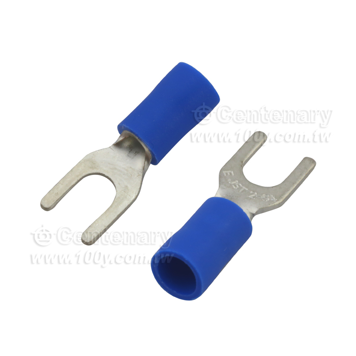 Y type terminal with blue jacket - 113097 Product Image