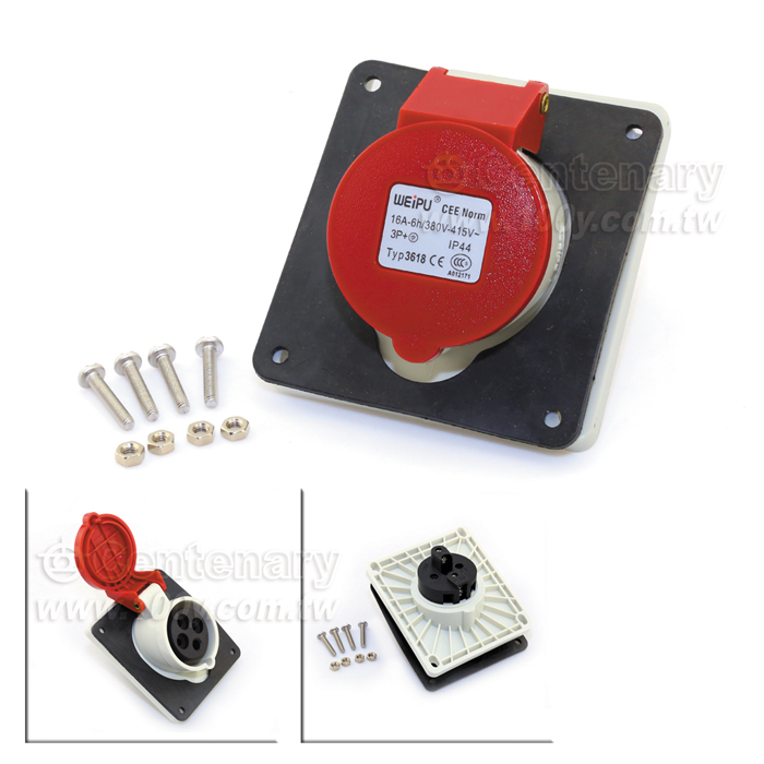 4P/16A 400VAC IP44 母插座 - 30460 產品圖片