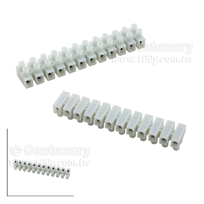 貫通式接線端子8P Pitch:10mm 20A/300V - 44545 產品圖片