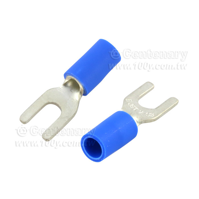 Y type terminal with blue jacket - 113096 Product Image