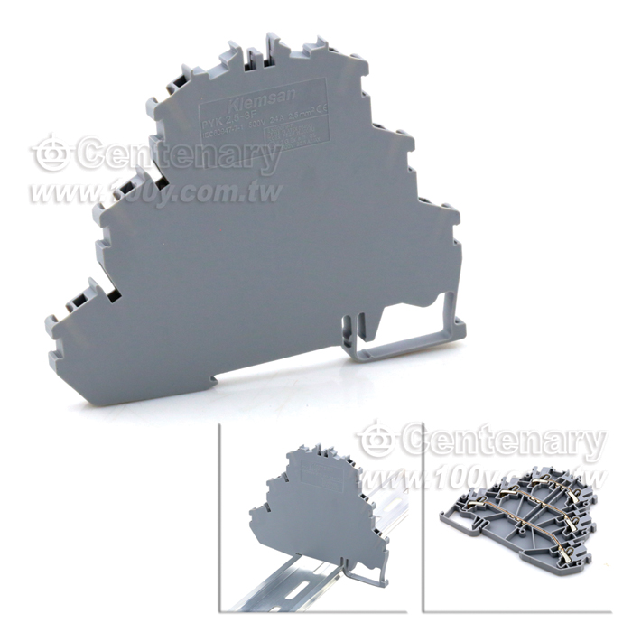 Klemsan_Shrapnel Push-Double Layer Terminal Block
