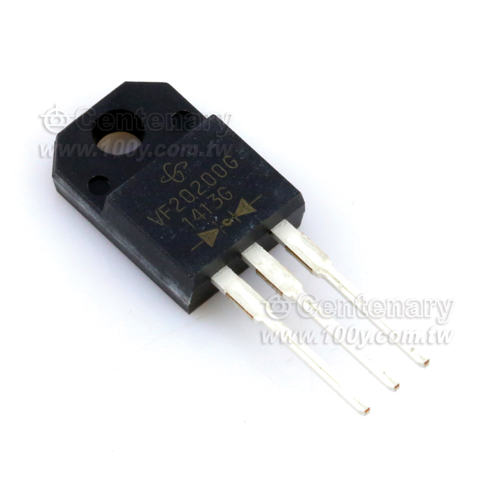 Dual High Voltage Trench MOS Barrier Schottky Rectifier - 113383 Product Image