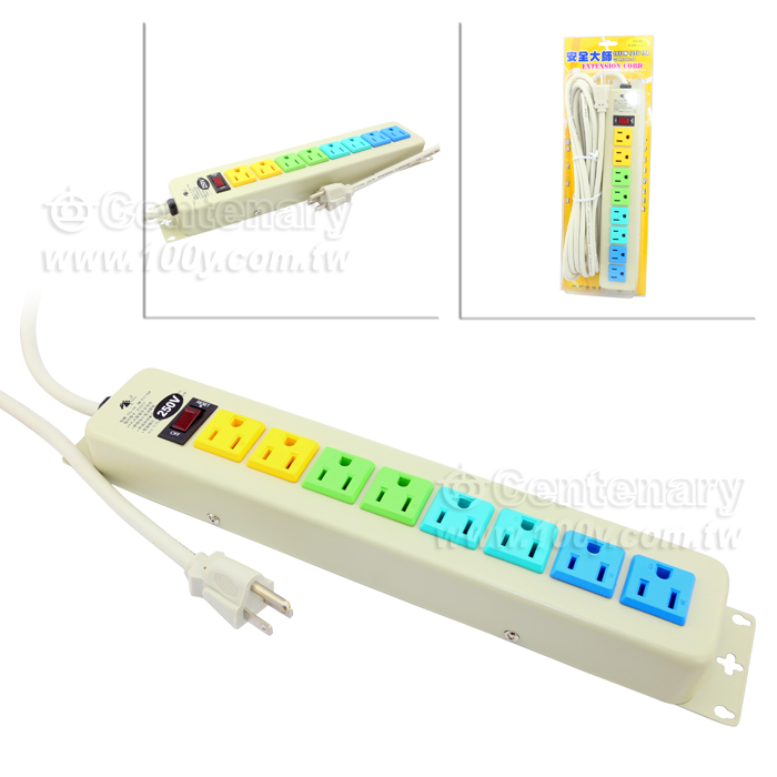 AC Power Strips 15Ft. 220V/15A - 106782 Product Image