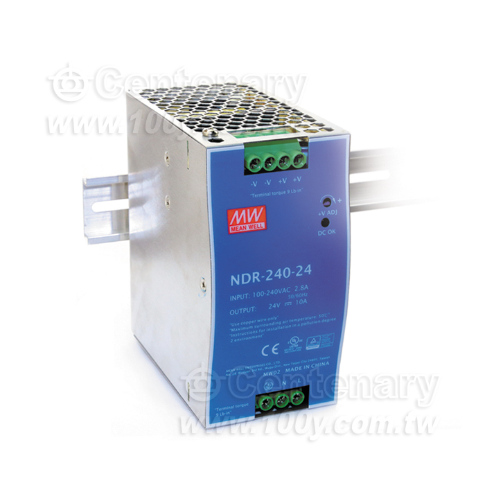 240W Single Output Industrial DIN Rail - 106638 Product Image