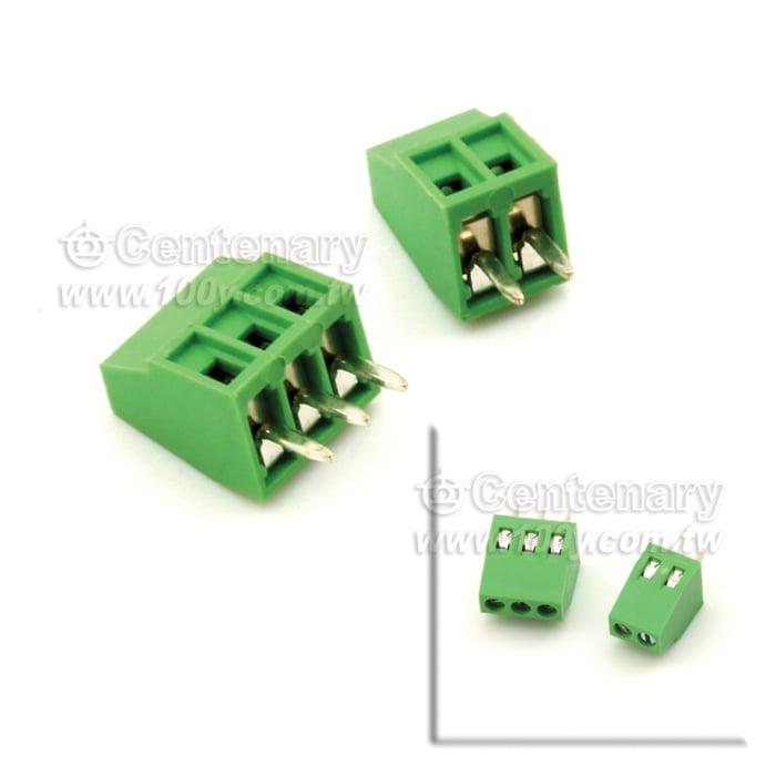 螺釘式PCB接線端子 2P P:2.54mm - 114287 產品圖片