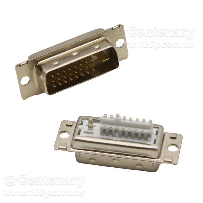 DVI 24P 公座 180° (焊線式)