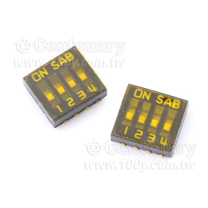 SMD型指撥開關 4P P:1.27mm - 114642 產品圖片