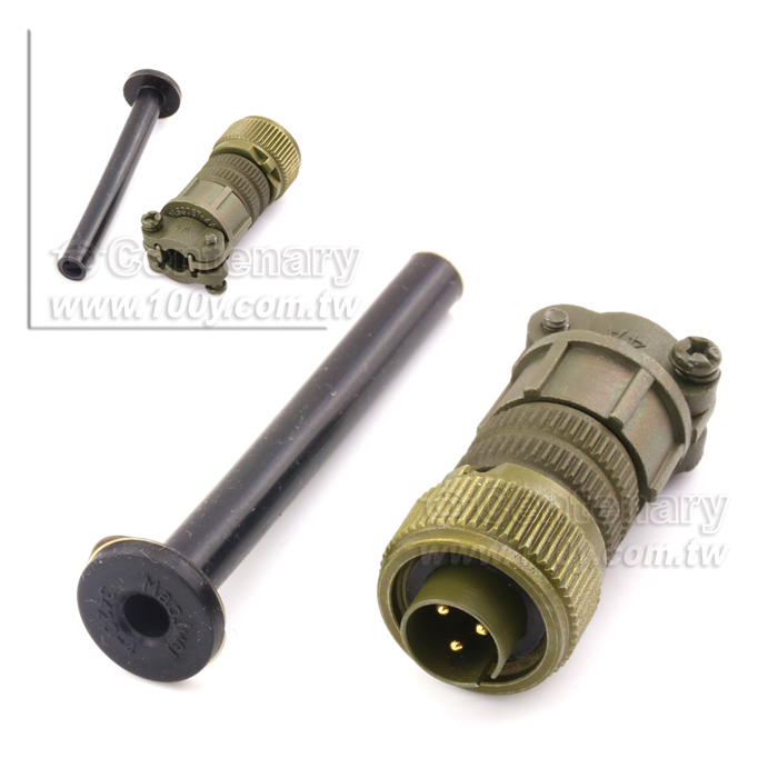 Straight Plug+Cable Strain Relief Clamp - 114728 Product Image