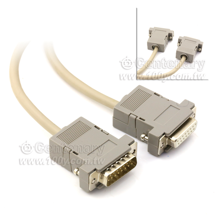 2排DB15公+15母延長線 - 115356 產品圖片