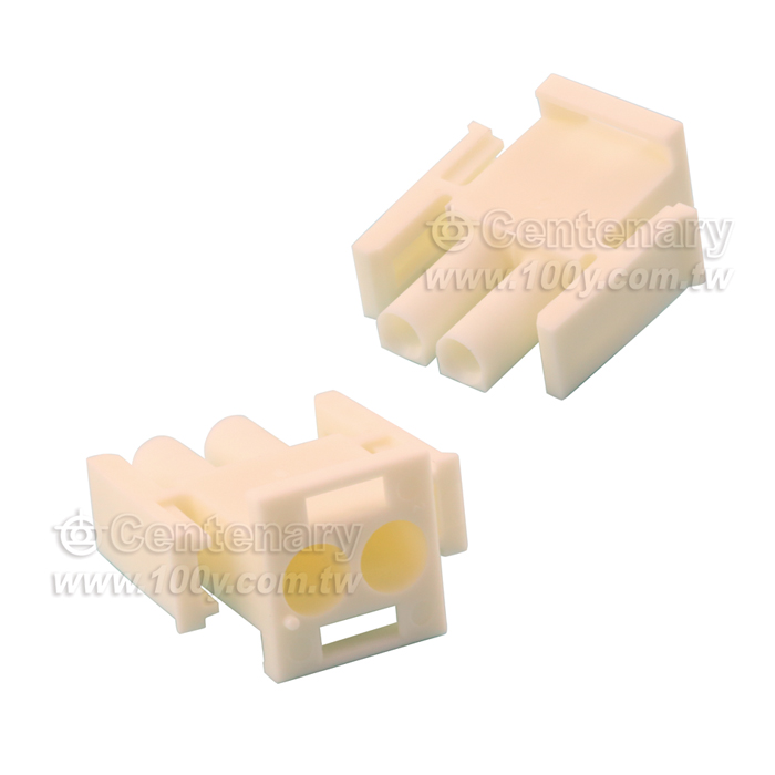 2P Rectangular Housing Connector Plug Natural Pitch:6.35mm - 115622 Product Image