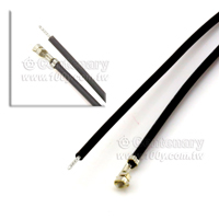 #24 2.5mm Terminal  Cable 45CM Black - 115911 Product Image