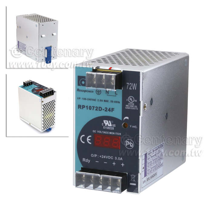 AC→DC 72W Switching Power Supply (DIN Rail ) - 115985 Product Image