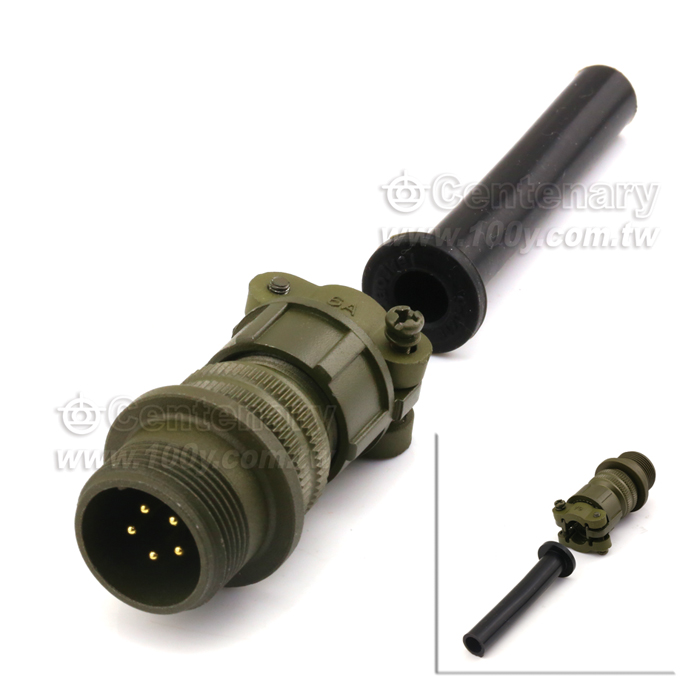 Straight Plug+Cable Strain Relief Clamp - 116249 Product Image
