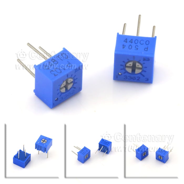 可調電阻  100Ohms  10% 1/2 W