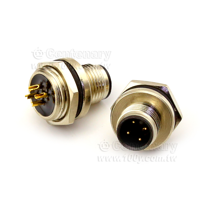 Solder 4P Male Socket_M16 Sensor Waterproof Connector - 116941 Product Image