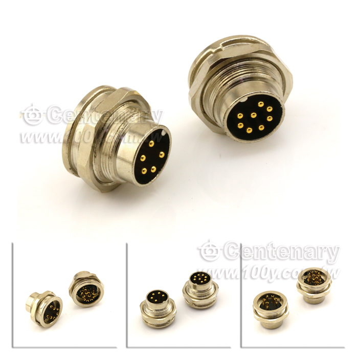Straight 3P Male Socket  M16 Sensor Waterproof Connector - 121372 Product Image