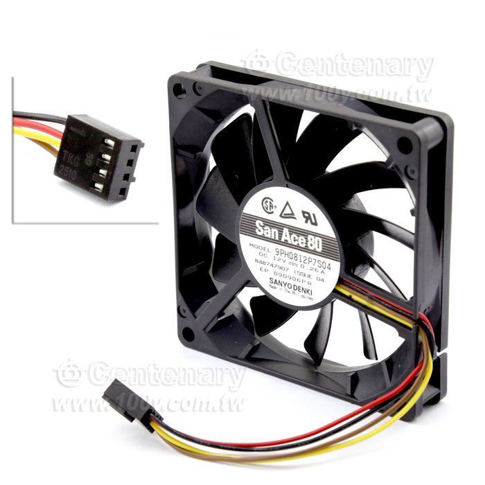 DC12V 4線式風扇80*80*15mm - 117117 產品圖片