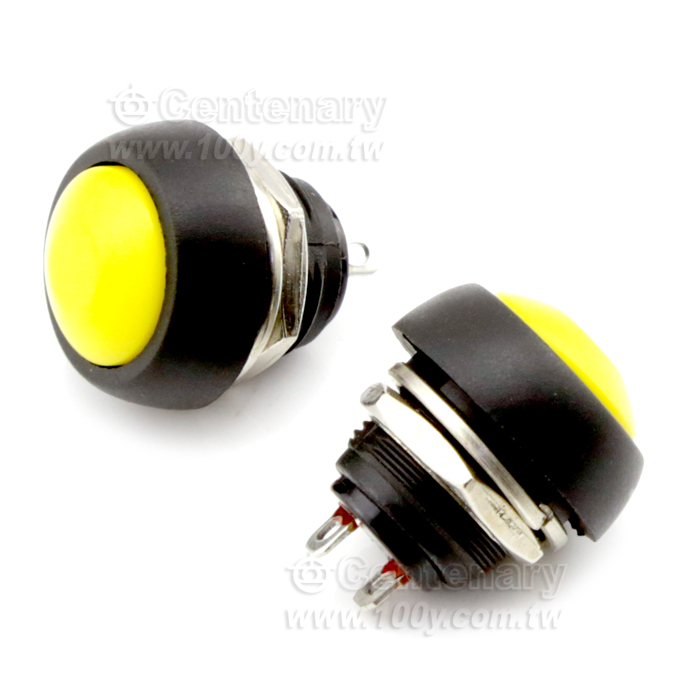 12mm 圓形黃色 1常開 - 117133 產品圖片