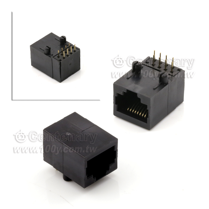 RJ45座  8P8C 90° 【ROHS】 - 17258 產品圖片