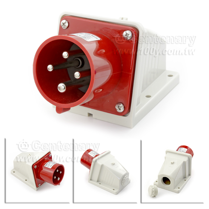 IP44 4P Industrial Male Socket - 105852 Product Image
