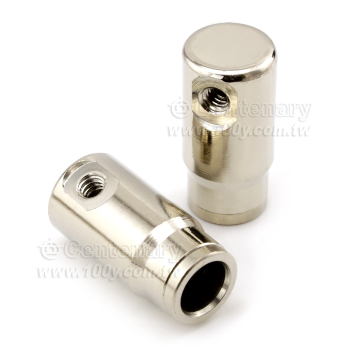 快插式終端堵頭單噴座9.52mm-黃銅鍍鎳 - 117810 產品圖片