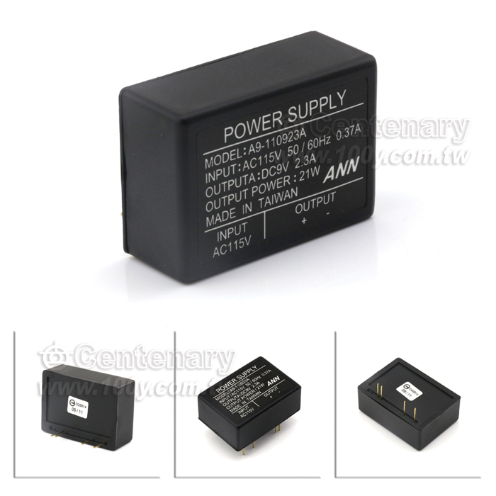 臥式變壓器 9V/2.3A - 107802 產品圖片