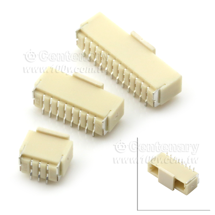 SH-1.0mm-10P  立貼公座 SMD 90°彎針 - 43883 產品圖片