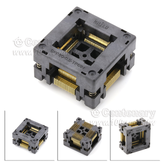 QFP 0.5mm Test Socket OTQ-80-0.5-02B - 119242 Product Image