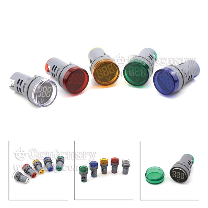 帶電壓指示的信號燈-測量範圍AC50-500V 黃色 - 119518 產品圖片