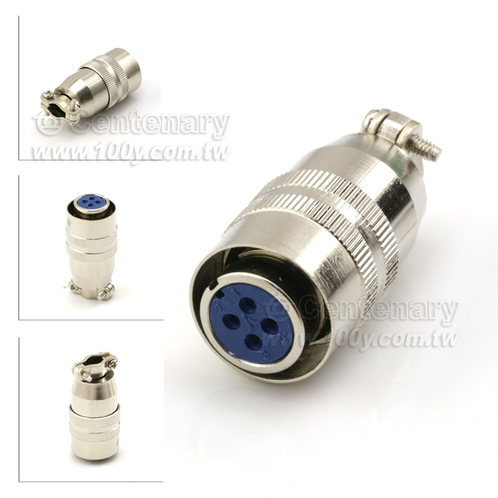Push-pull nickel plated circular plug - 129506 Product Image