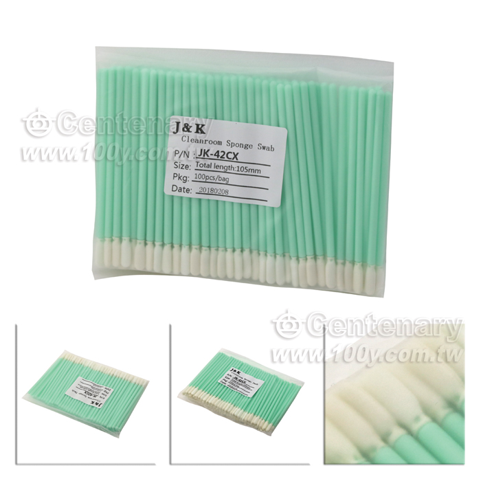  超細海綿小扁頭  5*3*15mm  總長100mm  （100支/包 - 119989 產品圖片