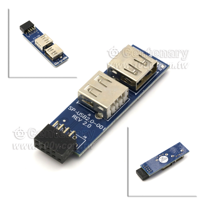 主板9針轉USB2.0讀卡器 - 121592 產品圖片