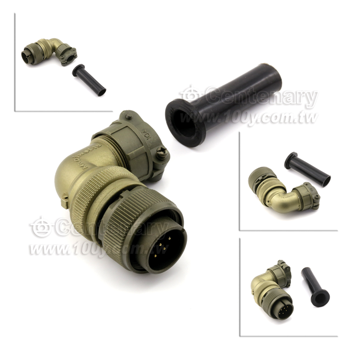 90° Angle Plug+Cable Strain Relief Clamp - 120600 Product Image