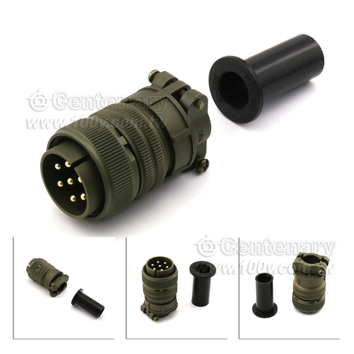 Straight Plug+Cable Strain Relief Clamp - 120739 Product Image