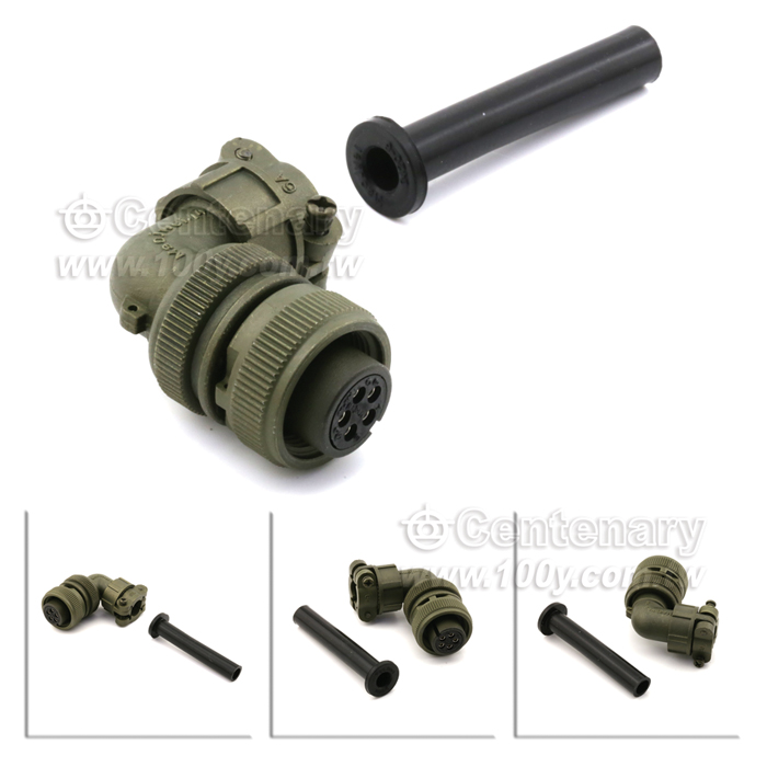 5P母端90度彎管接頭+電纜夾 - 120562 產品圖片