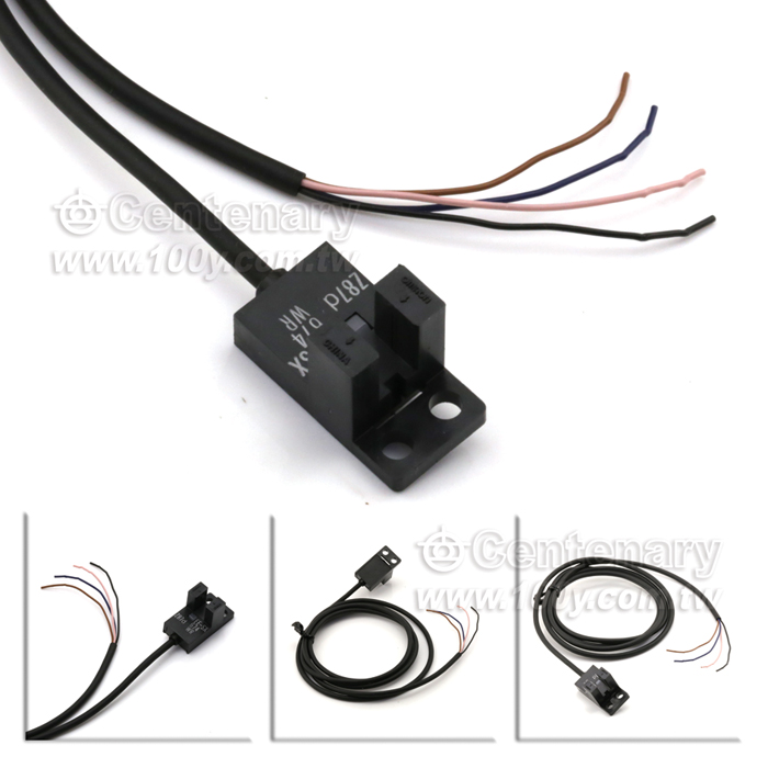 光遮斷器 NPN溝寬5mm 線1m - 111606 產品圖片
