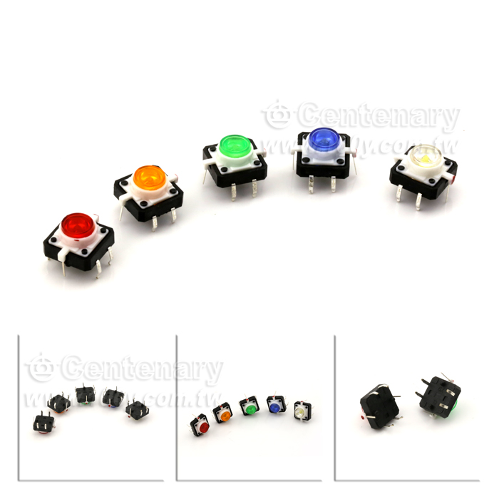 LED帶燈輕觸開關 紅 - 122161 產品圖片
