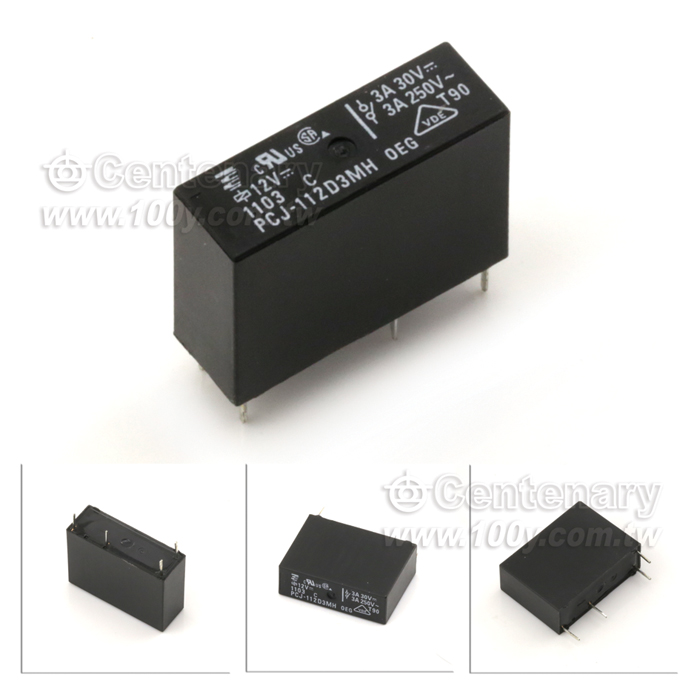 PCB繼電器 3A/12VDC - 123750 產品圖片