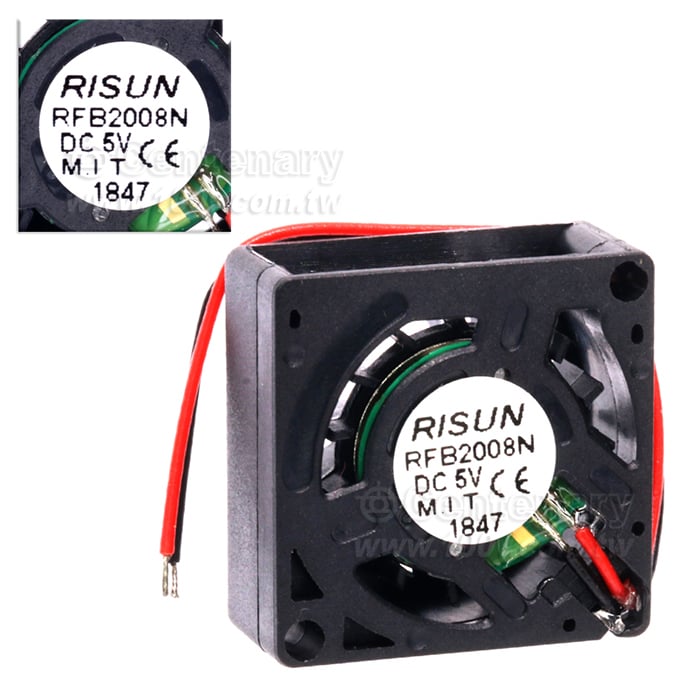微型側流風扇 DC5V 125mA(max:140)20*20*8.5mm - 123662 產品圖片
