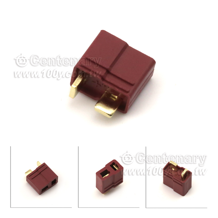 Amass新型防滑T母插頭 紅色 - 123546 產品圖片