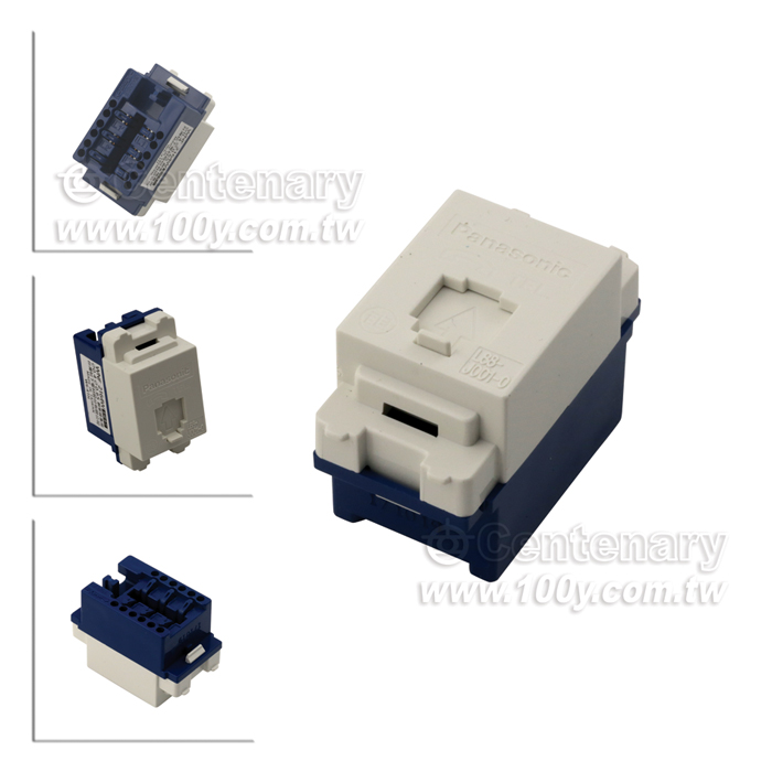 埋入式電話插座 6P4C - 124471 產品圖片