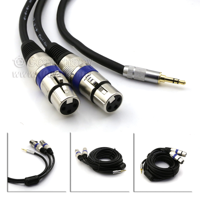 3.5mm轉雙卡農線5M - 123671 產品圖片