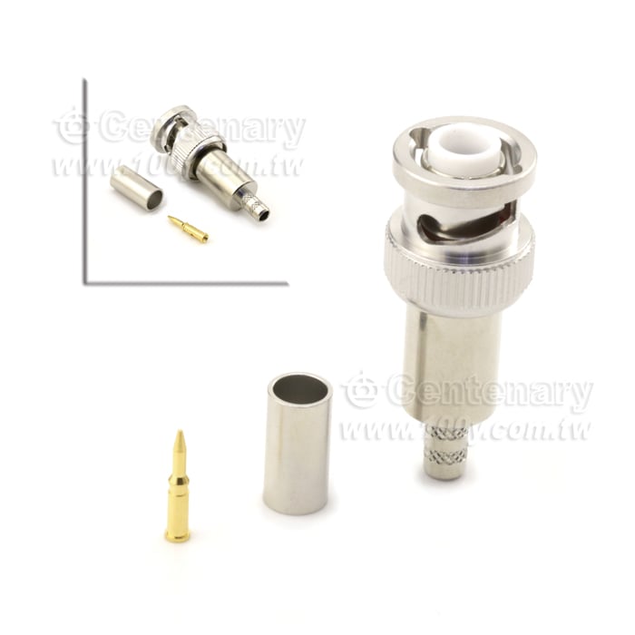 MHV plug crimp for RG58