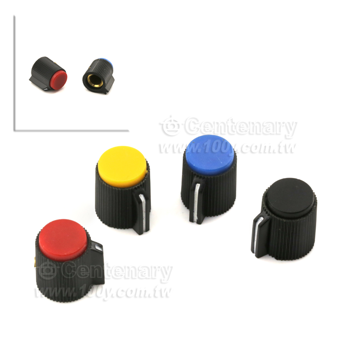 黑蓋子/黑旋鈕 直徑6.0mm - 125456 產品圖片