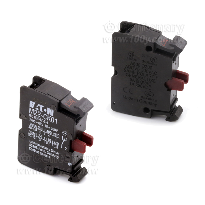 EATON_伊頓輔助觸點(用于M22) 常閉 卡簧式插接 - 126923 產品圖片