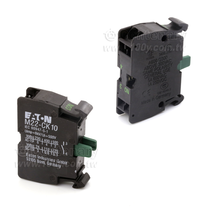 EATON_伊頓輔助觸點(用于M22)  常開 卡簧式插接 - 126920 產品圖片