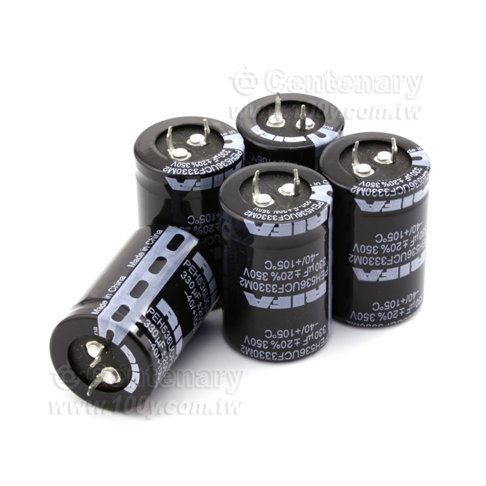 Low ESR & ESL Long Life 330uF/350V Snap-in Capacitor